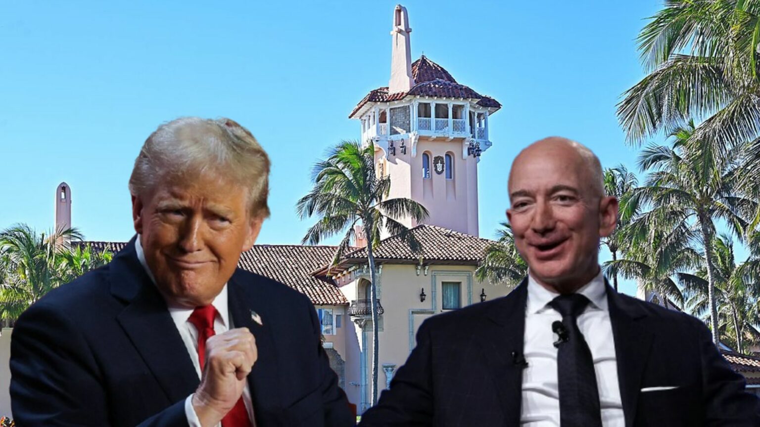 Trump e Jeff Bezos