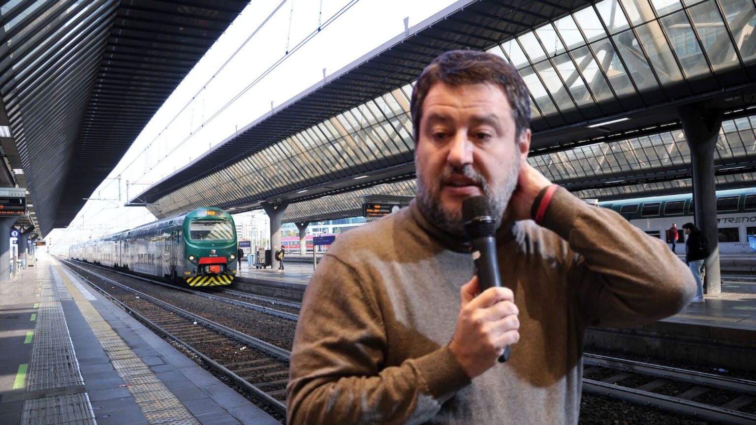 Caso treni, il ministro dei Trasporti Matteo Salvini