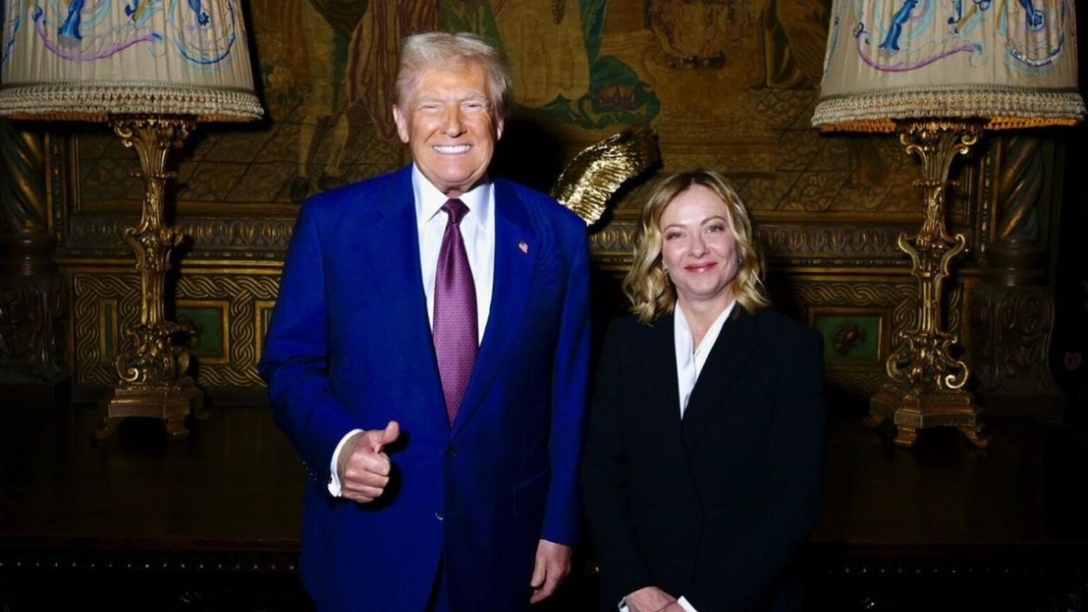 Donald Trump e Giorgia Meloni