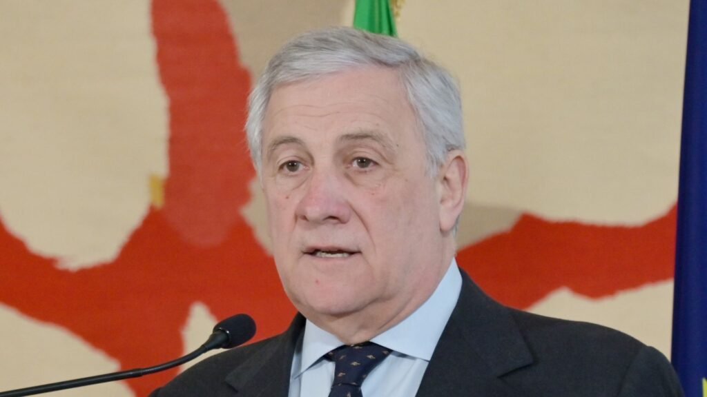 Il ministro degli Esteri, Antonio Tajani