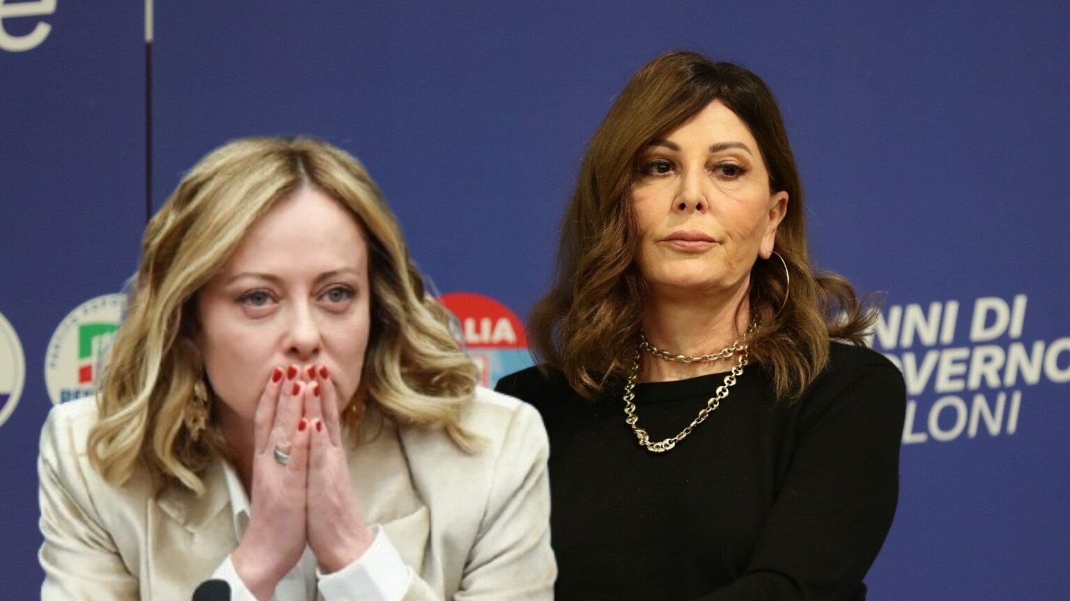 Il premier Giorgia Meloni e la ministra del Turismo Daniela Santanchè