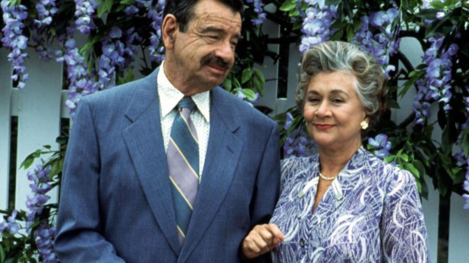 Joan Plowright e il marito Oliver