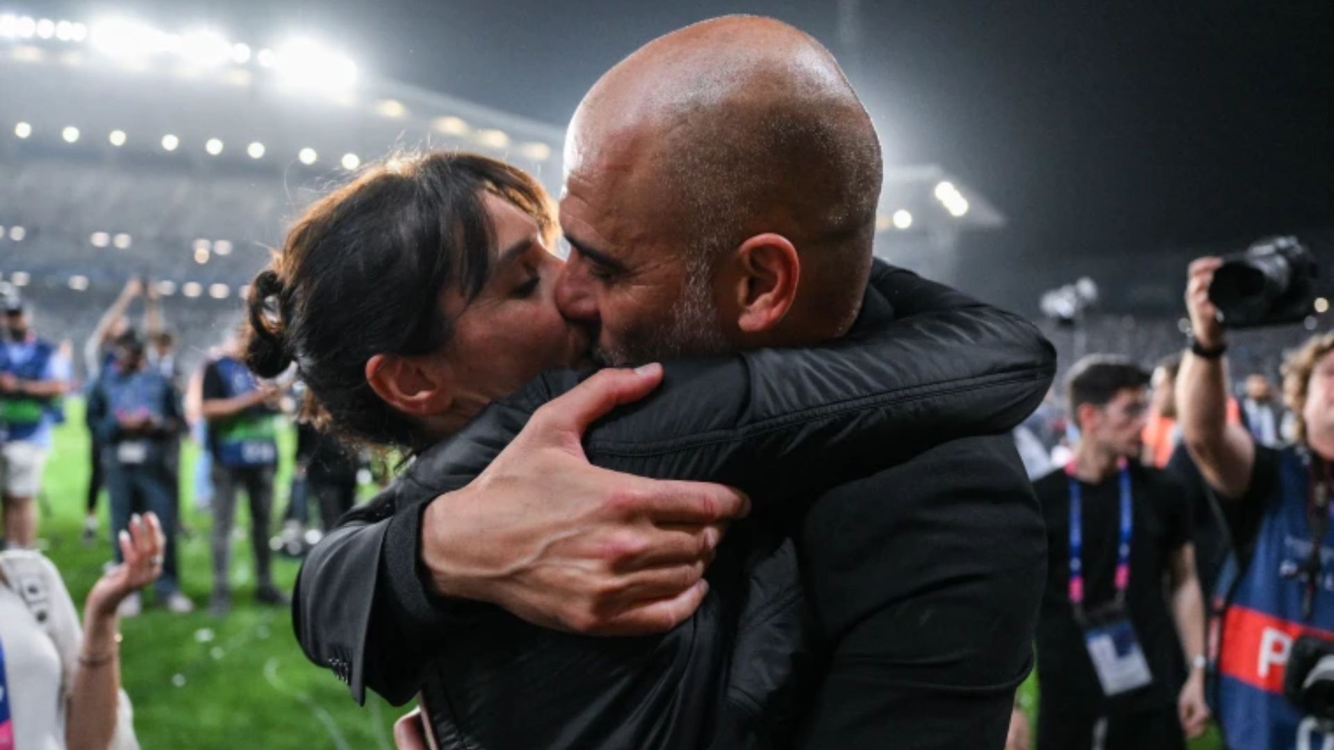 Pep Guardiola e Cristina Serra