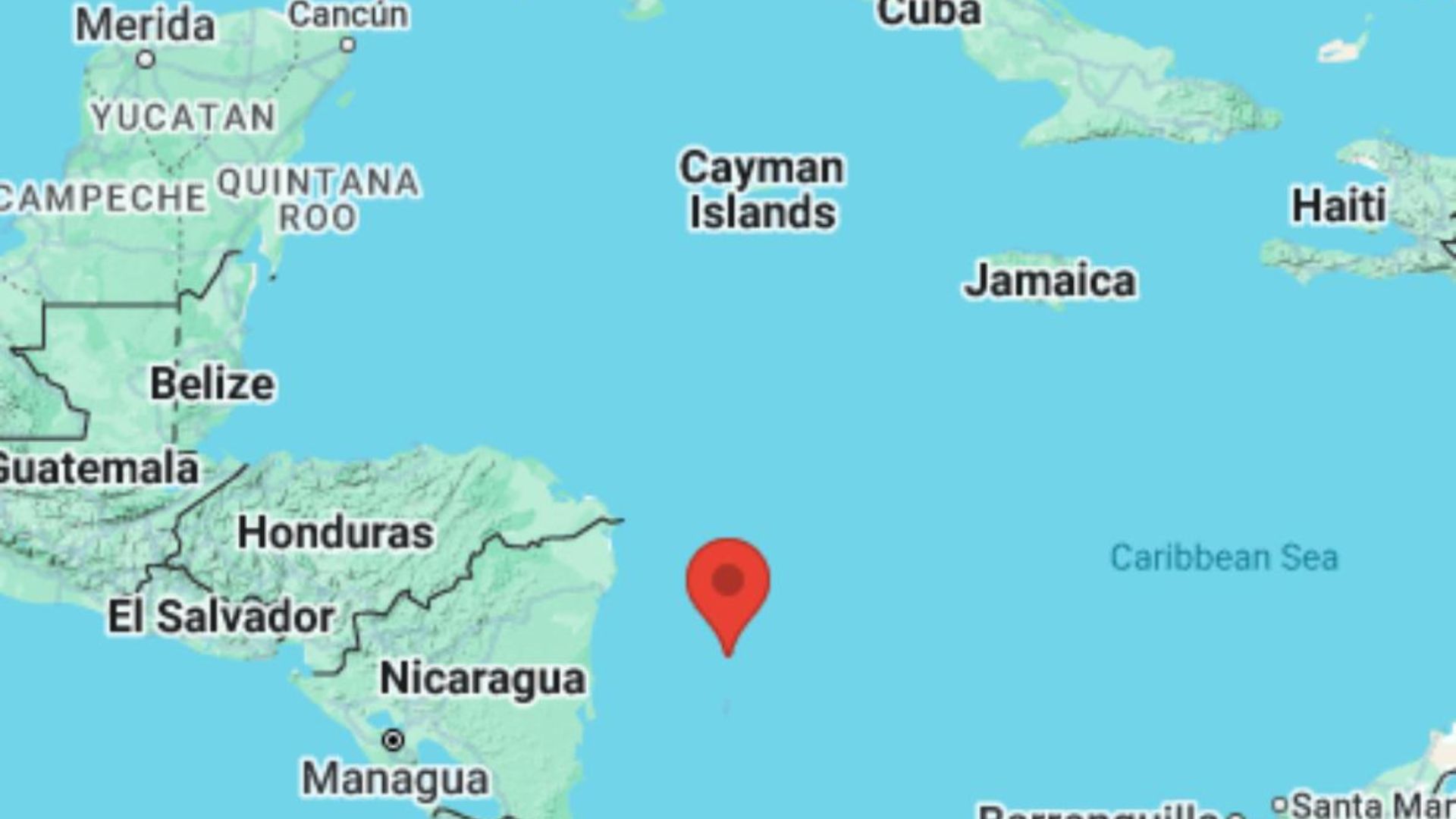 Caraibi, terremoto magnitudo 7.6