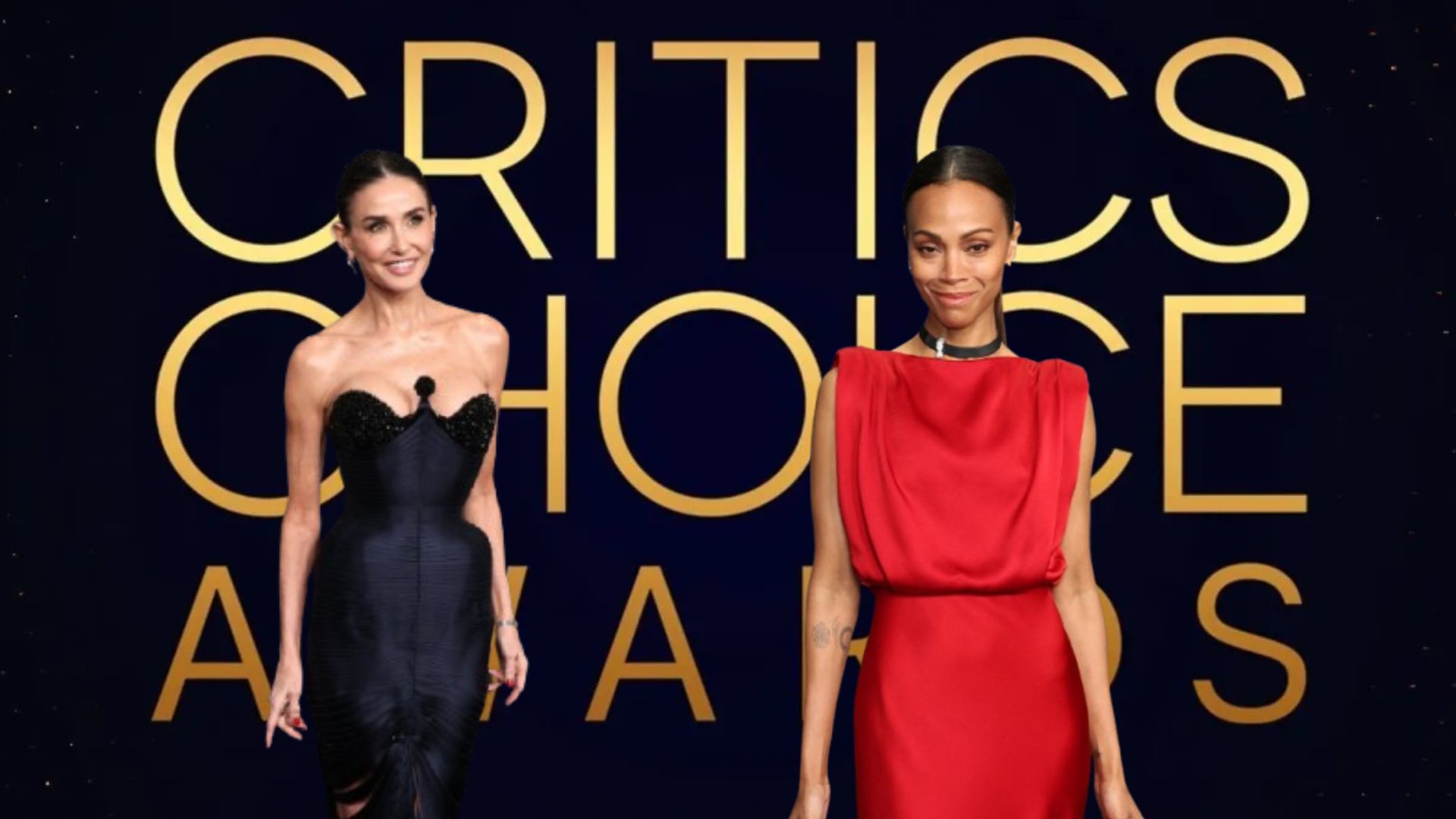 Critics Choice Awards: Demi Moore e Zoe Saldana trionfano