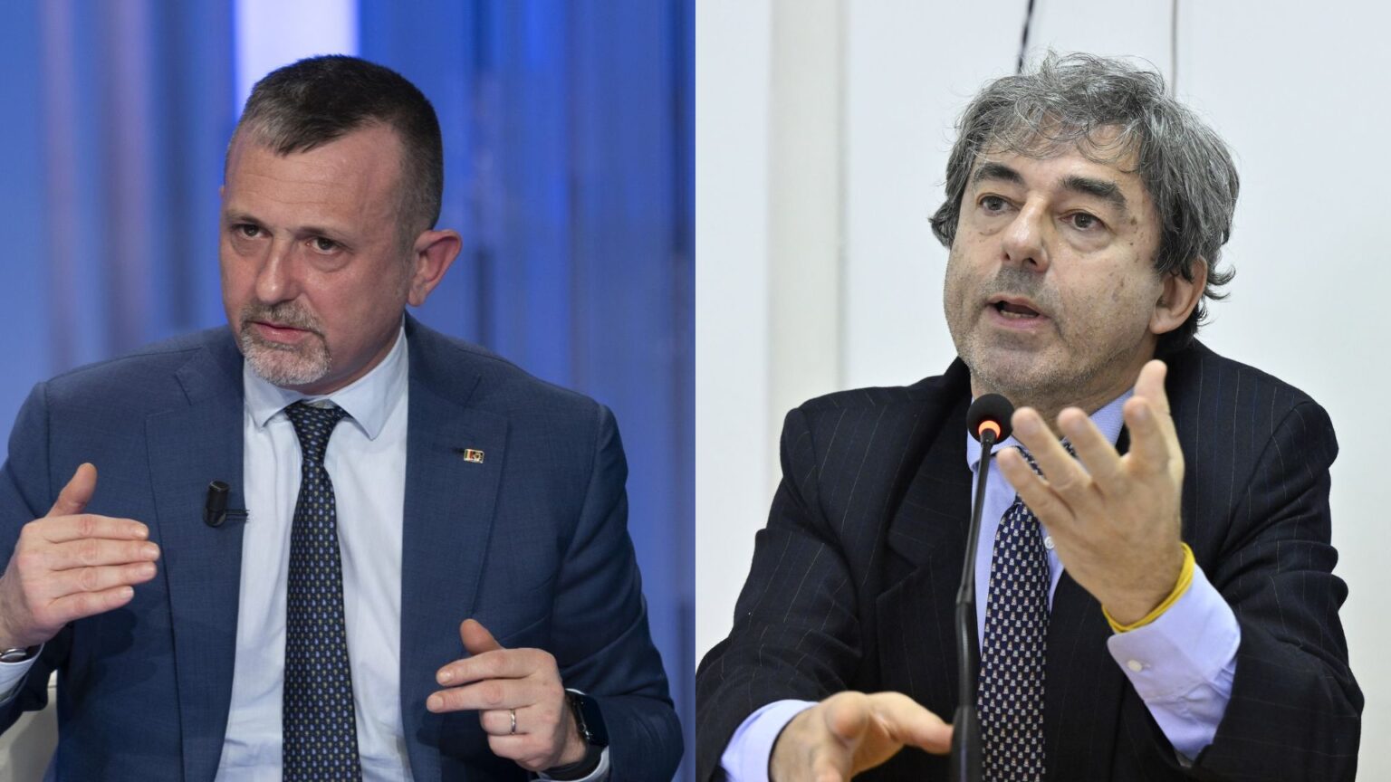 Il sottosegretario Andrea Delmastro e il presidente dell'Anm Cesare Parodi