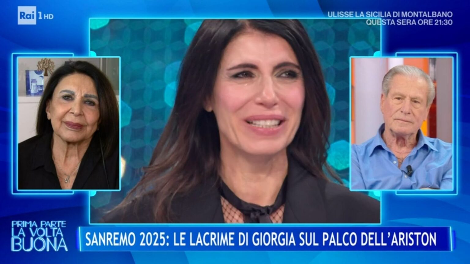 Sanremo 2025 Giorgia e i suoi genitori