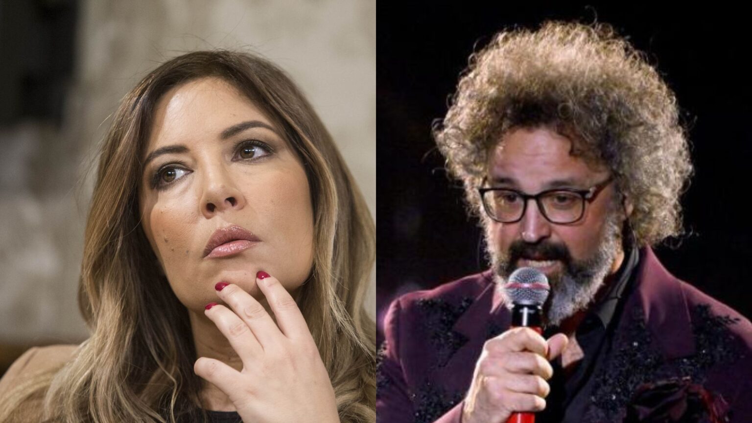 Sanremo, Selvaggia Lucarelli e Simone Cristicchi