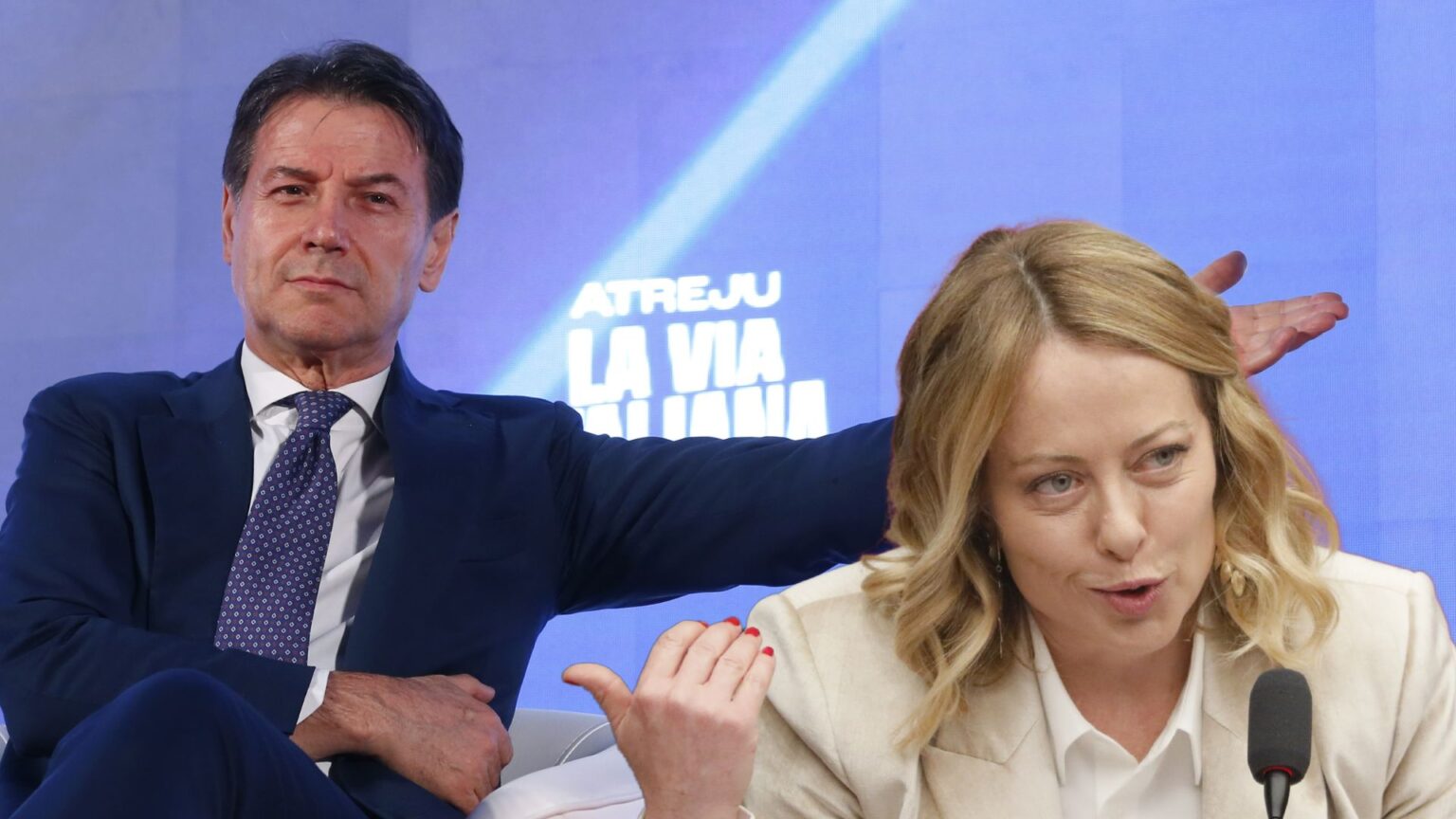 Giorgia Meloni, Giuseppe Conte