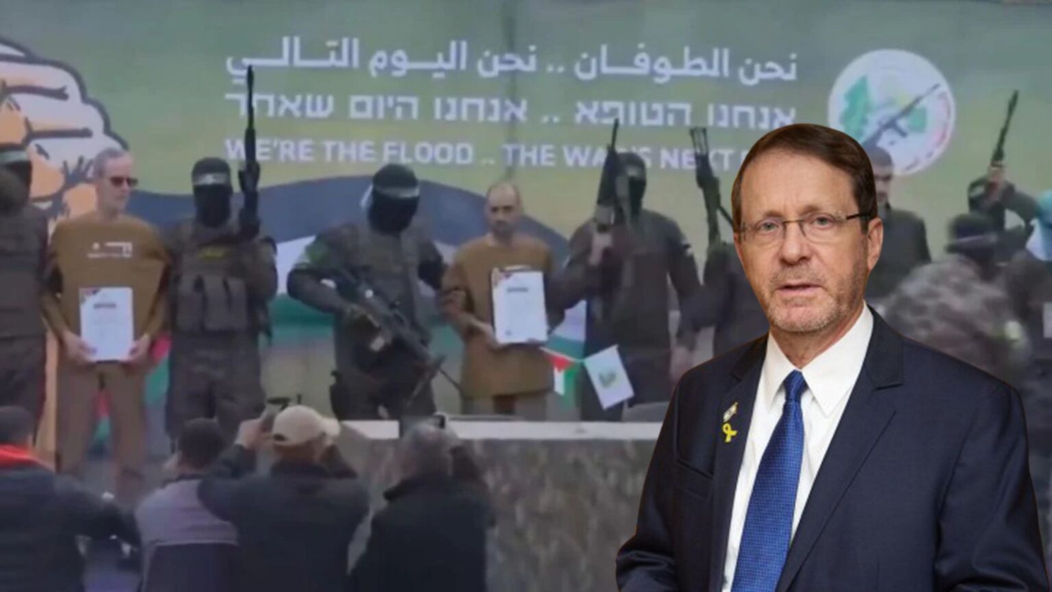 Ostaggi liberati da Hamas, il presidente israeliano Isaac Herzog