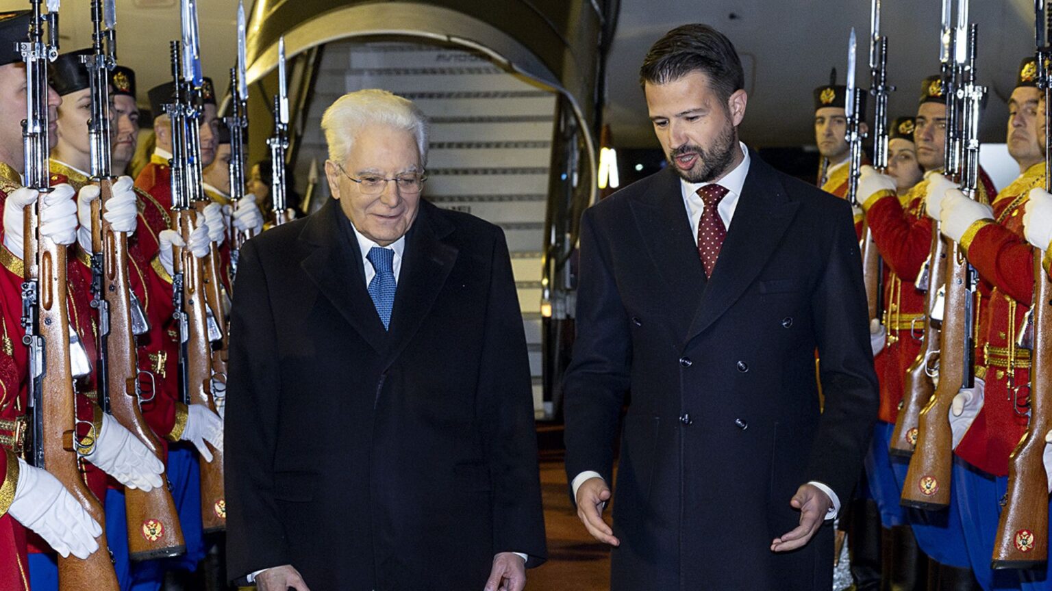 Il Presidente della Repubblica, Sergio Mattarella, il Presidente del Montenegro, Jakov Milantovic