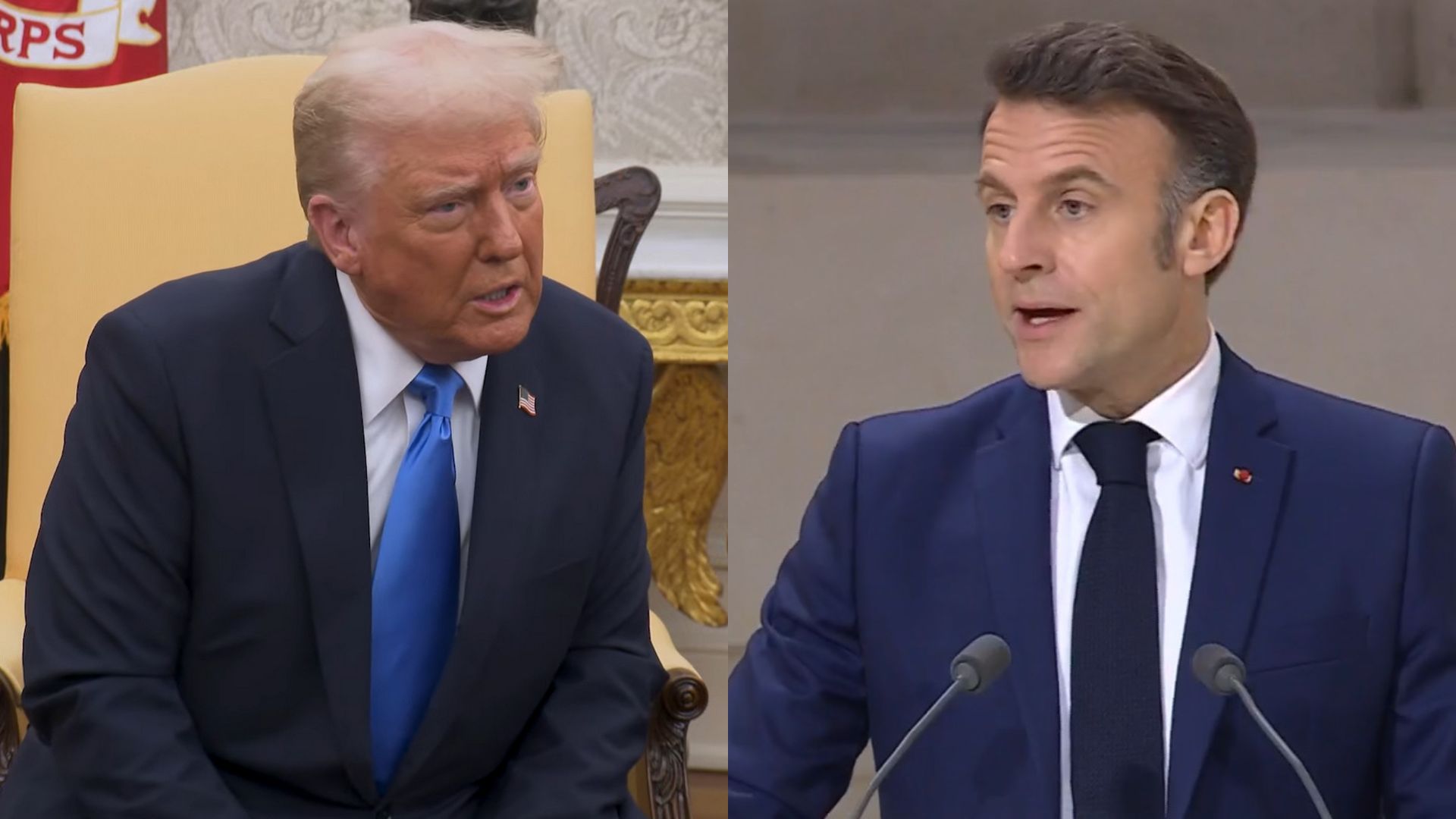 Ucraina, Macron rilancia sulle truppe Ue a Kiev e Trump rassicura: “Putin le accetterà”