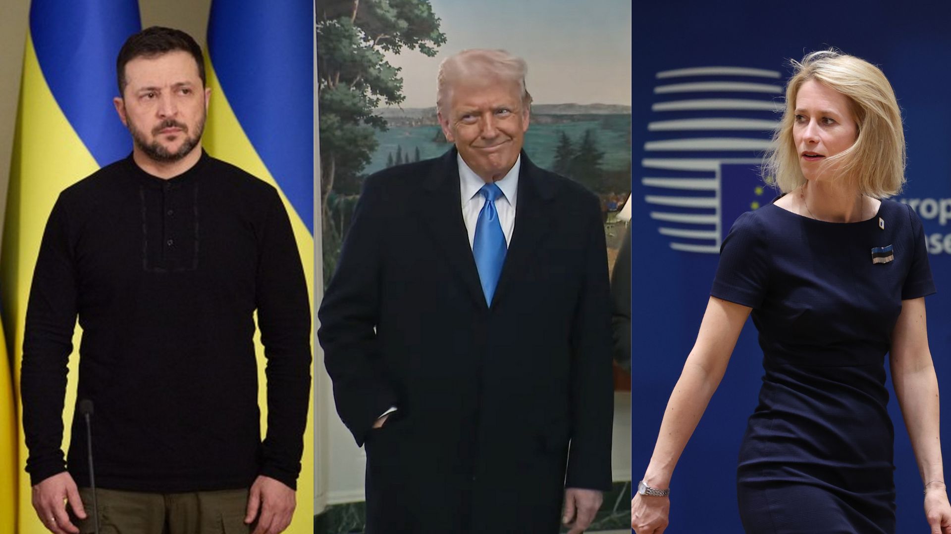 Ucraina, Volodymyr Zelensky, Donald Trump e Kaja Kallas