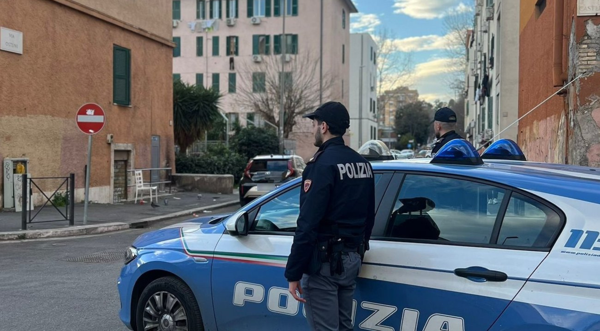 Roma - accoltellato un poliziotto da un fuggitivo in fuga