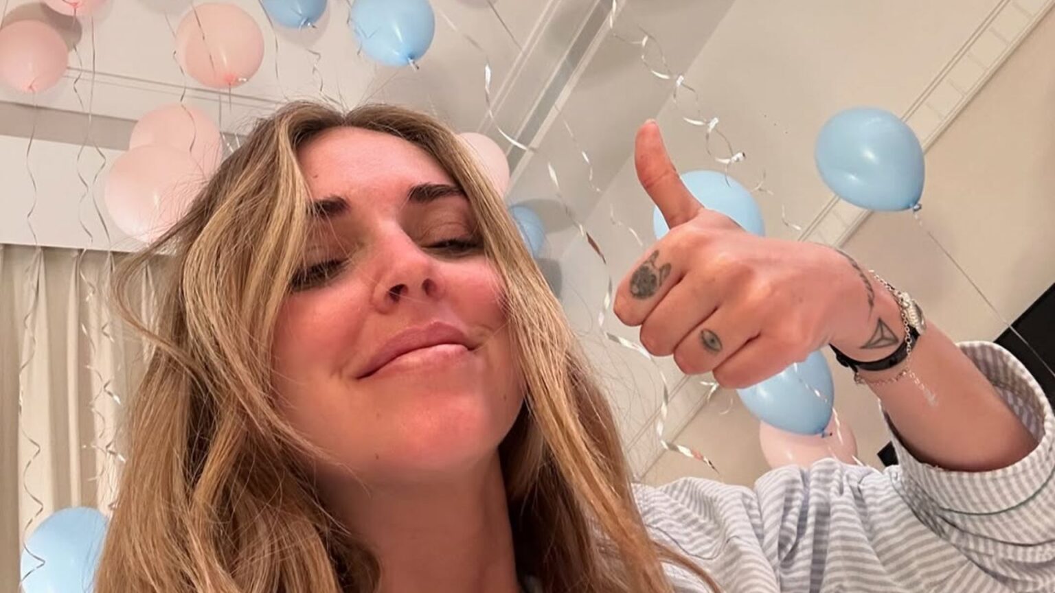 Chiara Ferragni al compleanno dei figli