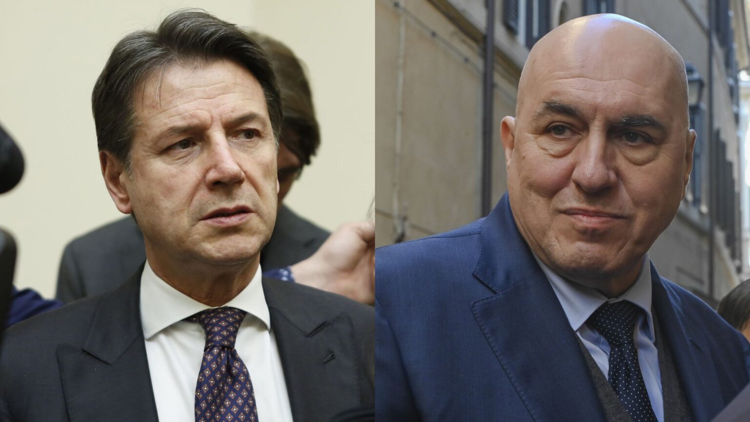 Giuseppe Conte e Guido Crosetto