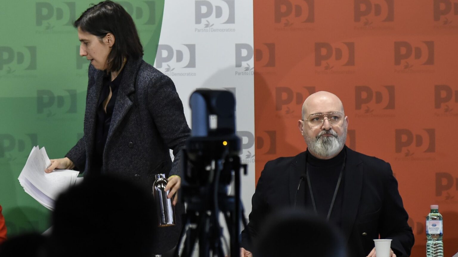 La segretaria del Pd, Elly Schlein, e il presidente del Pd, Stefano Bonaccini