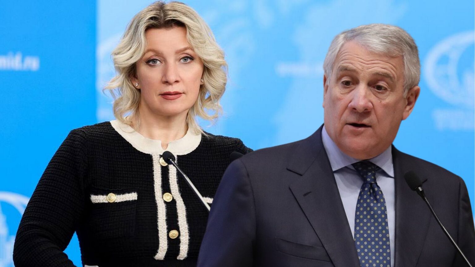 Dopo Mattarella anche Tajani nel mirino di Maria Zakharova: "Attira l'attenzione sui problemi dell'Italia"