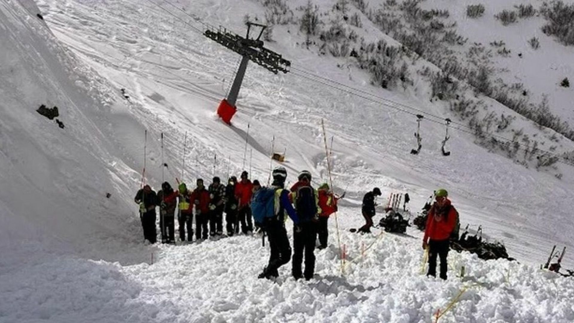 Valanga sulle Dolomiti