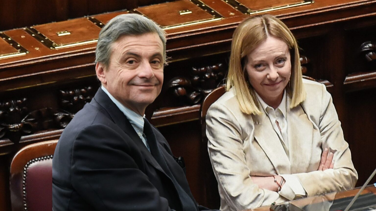 Presidente del Consiglio, Giorgia Meloni, leader di Azione, Carlo Calenda