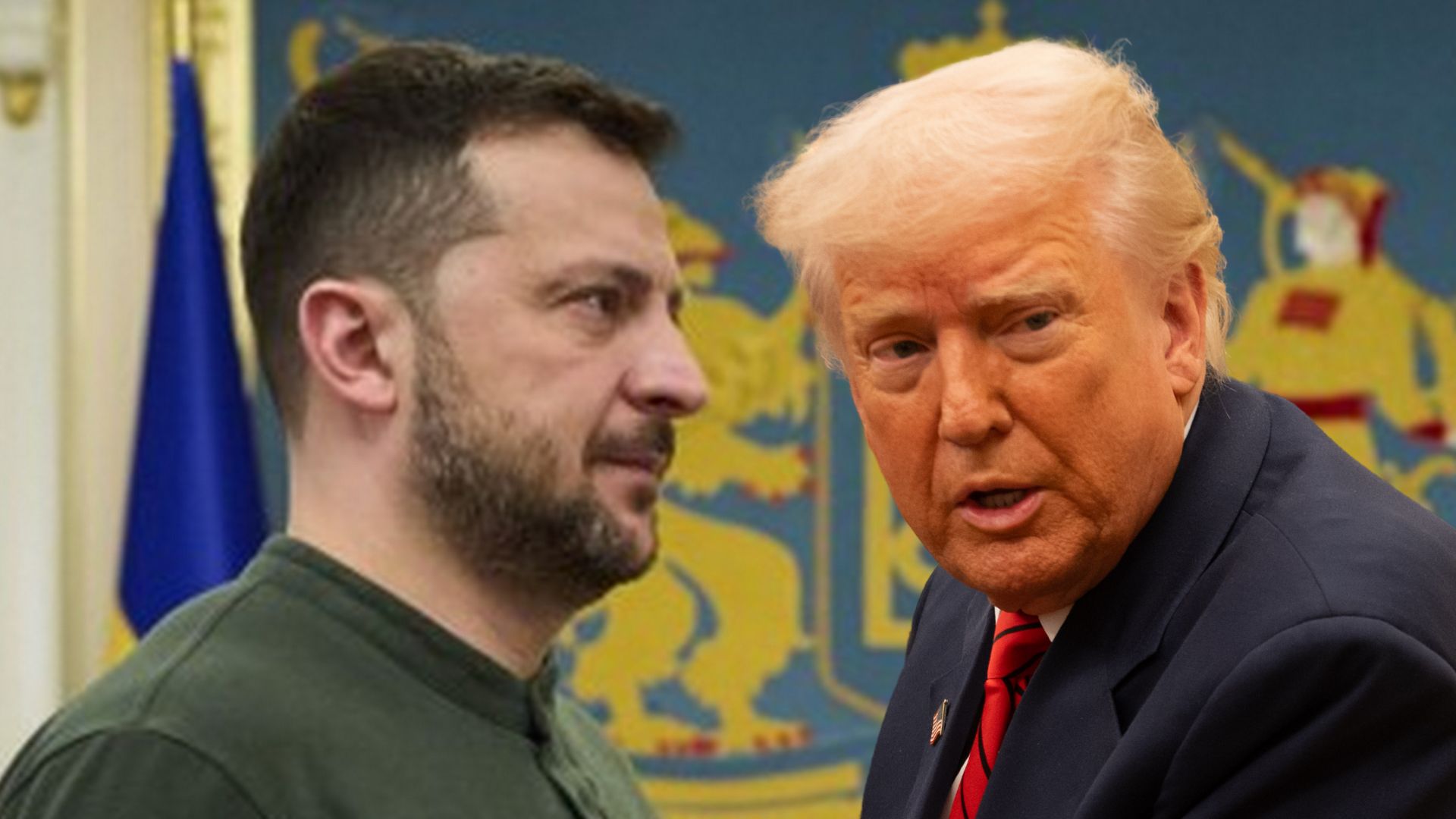 Riad, Volodymyr Zelensky, leader ucraino e Donald Trump, Presidente degli Stati Uniti